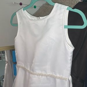 White Dress with Pearls